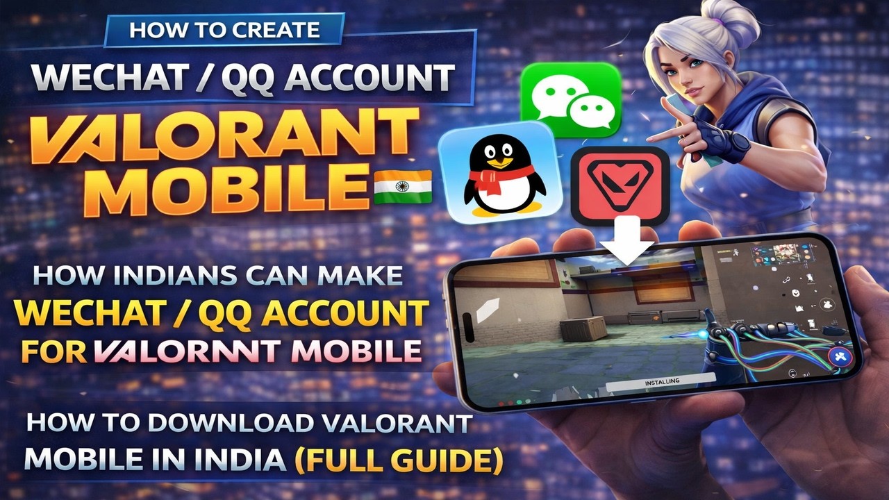 How Indians Can Make WeChat / QQ Account for Valorant Mobile | Download Valorant Mobile in India