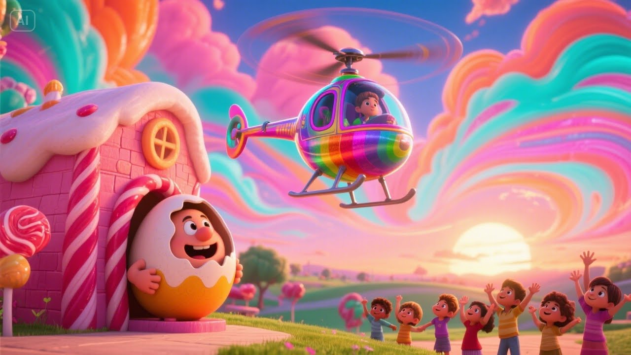 Humpty Dumpty Bought a Helicopter | Fun Nursery Rhyme for Kids | Exciting Song for Toddlers