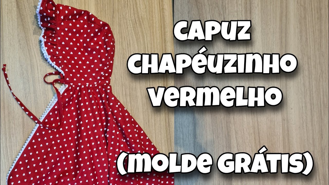 capa chapéuzinho vermelho (molde grátis)