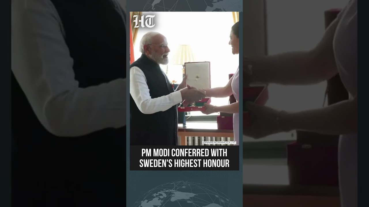 PM Modi Awarded Sweden's 'Royal Order Of Polar Star' During High-Level Delegation Talks