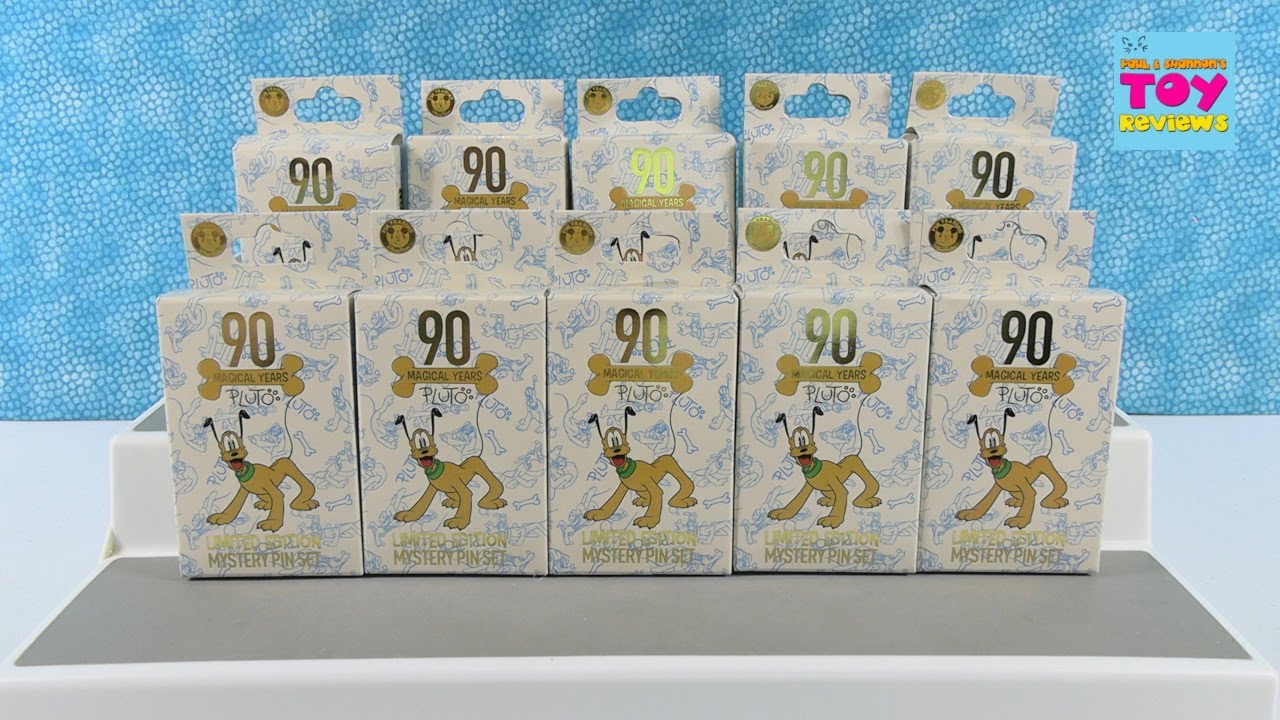 Disney Pluto 90 Magical Years Limited Edition Mystery Pin Unboxing Review | PSToyReviews