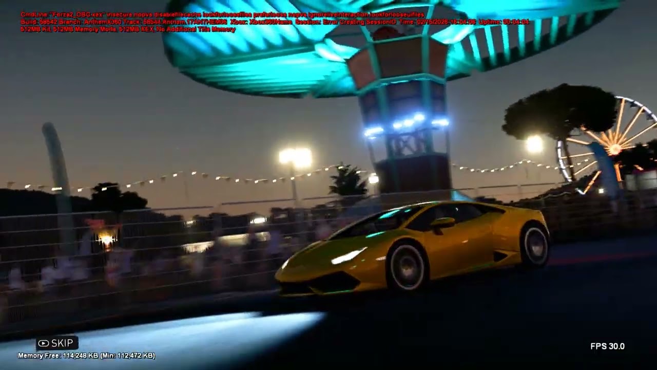 Forza Horizon 2: Attempting to Resurrect the Debug Build
