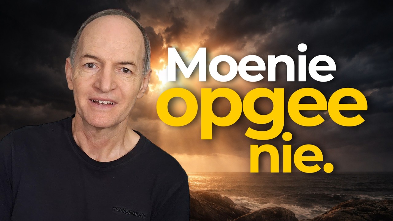 Hoe om getrou te bly wanneer jy moedeloos voel