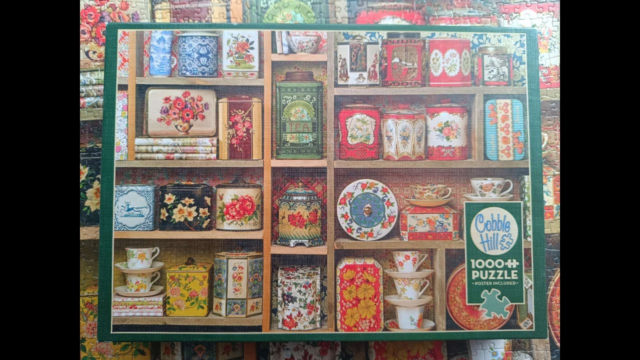 Puzzle, Music & Slow Time ｜ Cobble Hill: Vintage Tins (1000 piece)