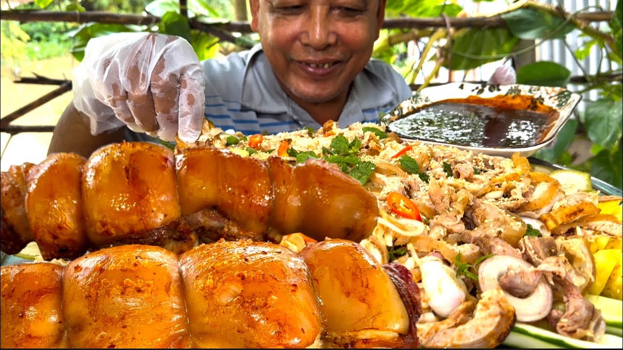 Lần Đầu Trên Mạng Xuất Hiện Người Ăn Hết Một Mâm Khổng Lồ BÊ THUI, Không Thể Nào Hình Dung | ATĐQ