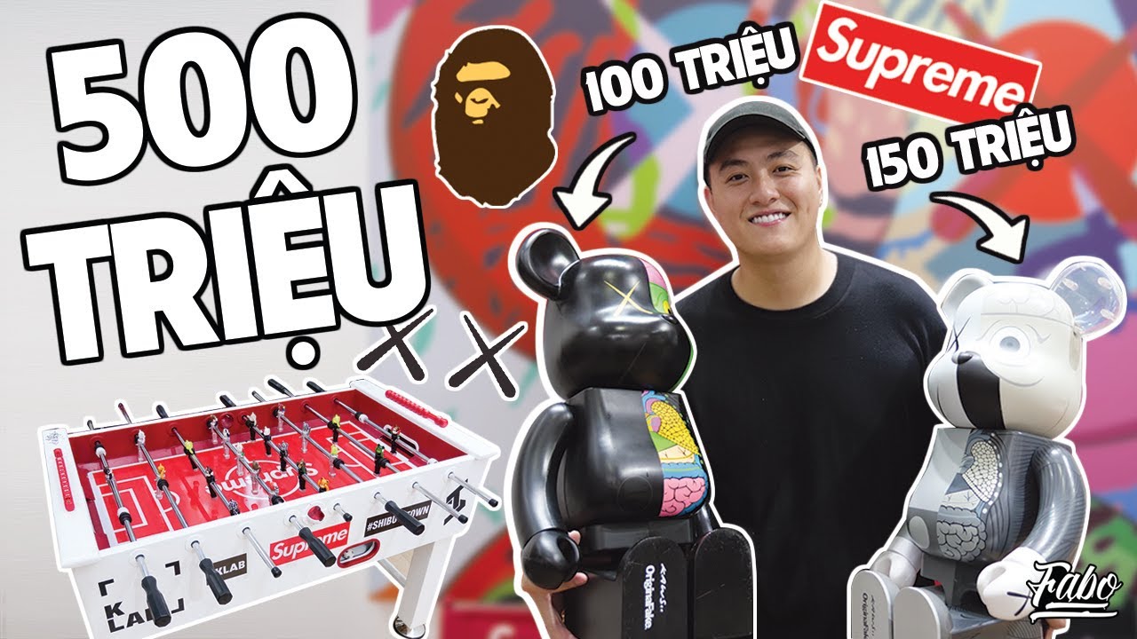 Cửa Hàng Trưng Bày Bearbrick/ Kaws/ Supreme/ Bape Hơn 500 Triệu!