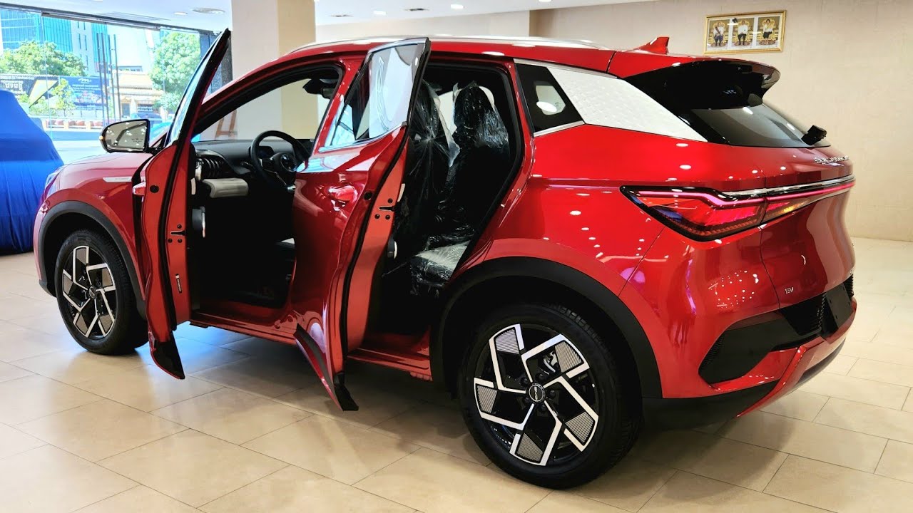 New 2023 BYD ATTO 3 Red Color Crossover Electric 480Km | [Exterior and Interior] Details