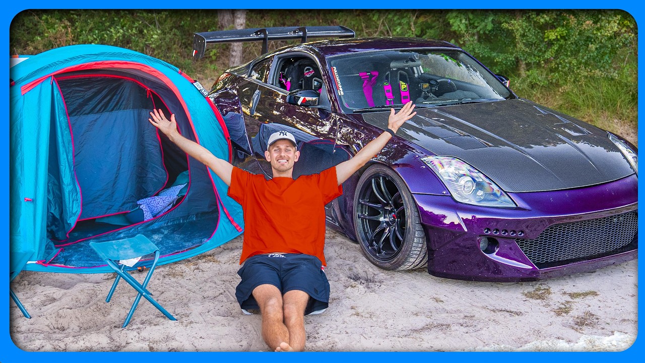 KAMPEREN MET EEN RACEAUTO... (Nissan 350z)