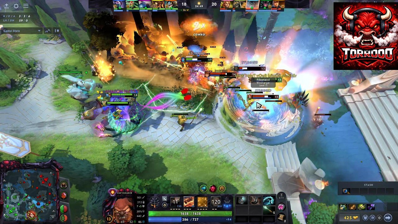 Carrying griefing teammates as position 4 EarthShaker.