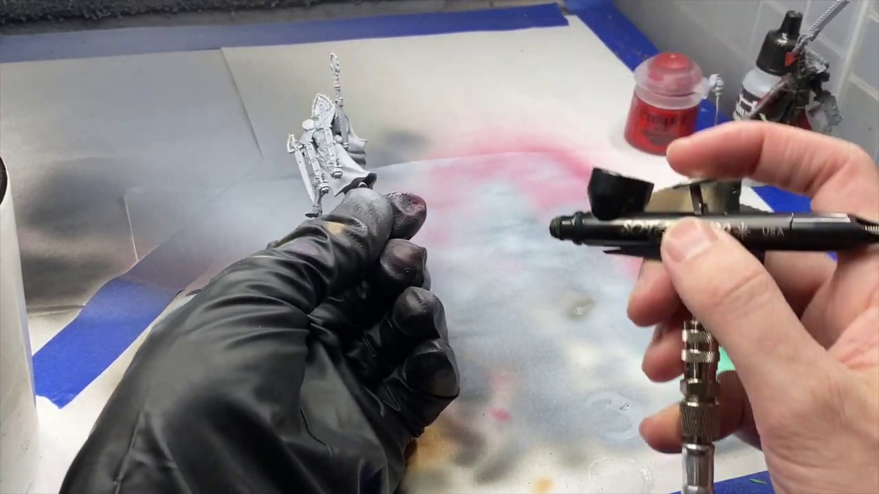 Hobby Basics - Base coating Miniatures with the Airbrush