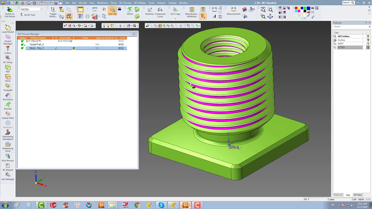 Cimatron14 Thread Milling