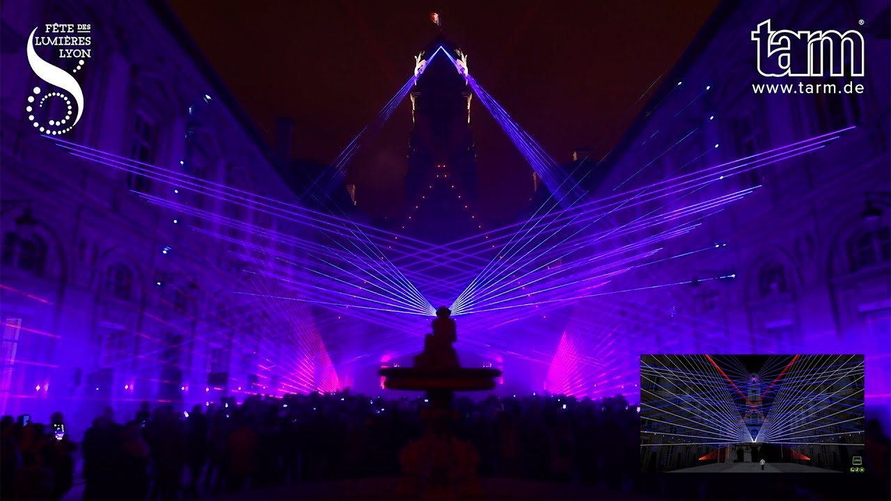 Lasershow Original and visualization in Capture, tarm Showlaser GmbH/Ralf Lottig www.tarm.de