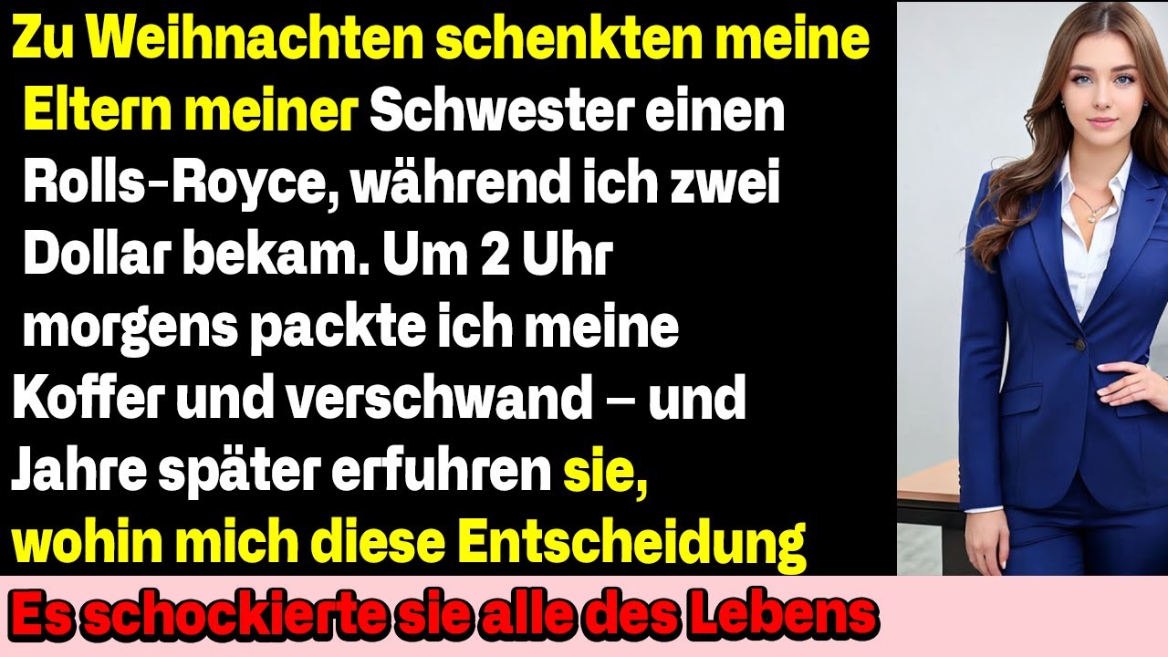 Meine Eltern schenkten meiner Schwester einen Rolls-Royce – mir gaben sie 2 Dollar