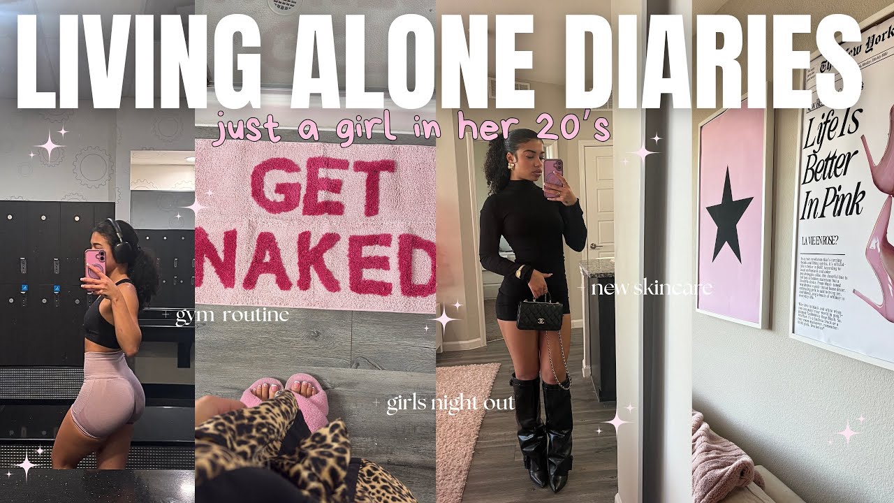 LIVING ALONE DIARIES ♡ | gym routine + girls night out 💕 morning skincare + new year goals & more !