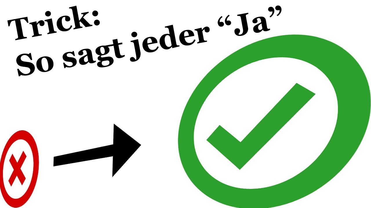So sagt dir jeder 