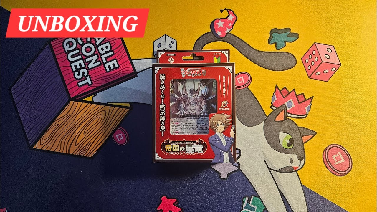 Cardfight Vanguard DZ-SS15 Break Away Start Deck - Dragonic Overlord Unboxing