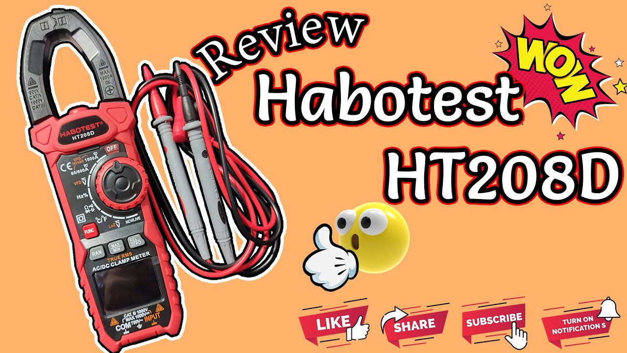แกะกล่อง !!! รีวิว และทดสอบใช้งานเบื้องต้นของ Habotest clamp meter