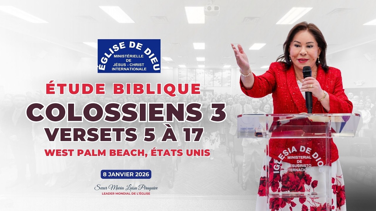Colossiens 3, versets 5 à 17 - West Palm Beach FL - USA - Sœur Maria Luisa Piraquive