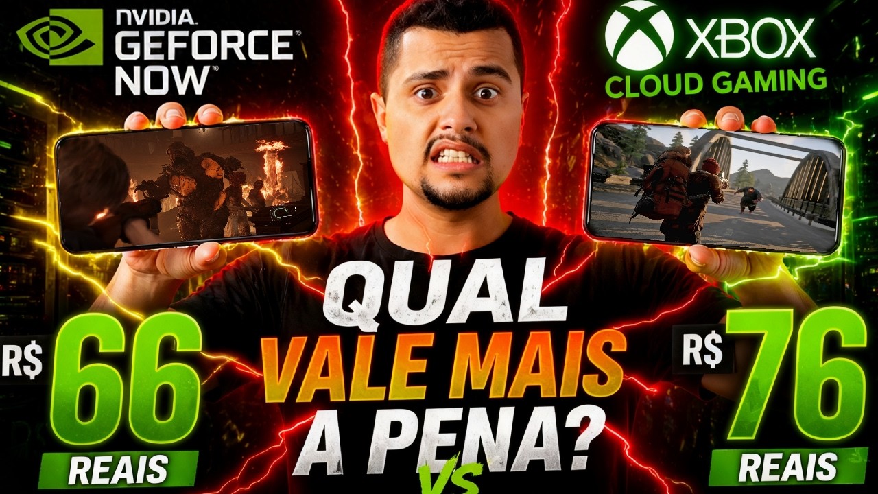 XCLOUD vs GEFORCE NOW: R$76 vs R$66&hellip; QUAL &Eacute; MELHOR? 2026
