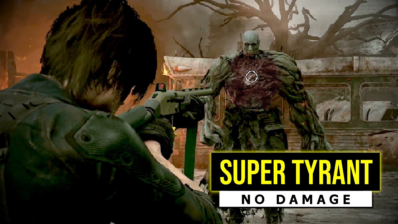 Resident Evil Requiem - Super Tyrant Boss Fight (No Damage)