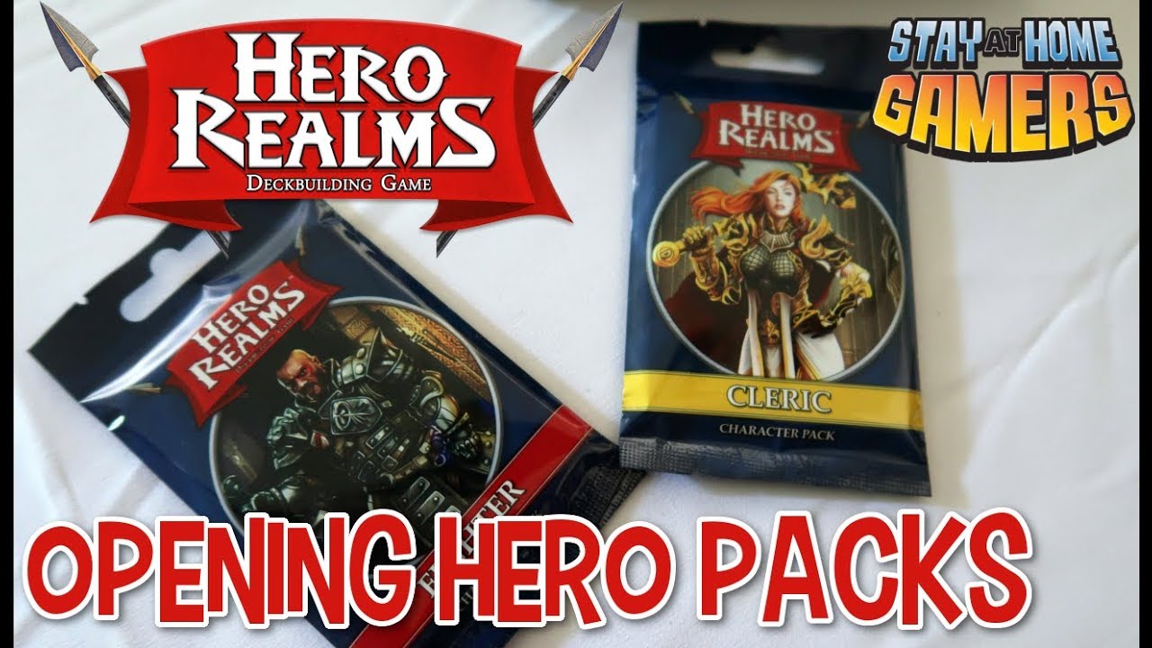 Opening Fighter and Cleric Character Packs for Hero Realms