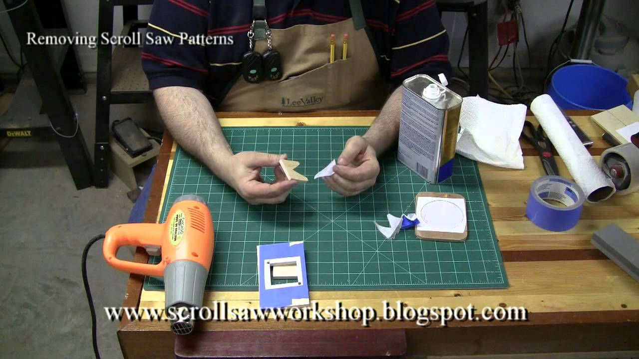 Removing Scroll Saw Patterns