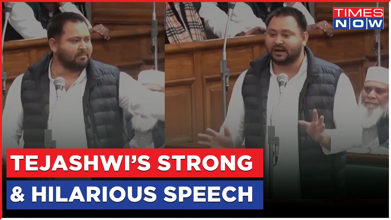 Tejashwi Yadav Clean Bowled Nitish Kumar In A Hilarious, Yet Strong Speech During Floor Test