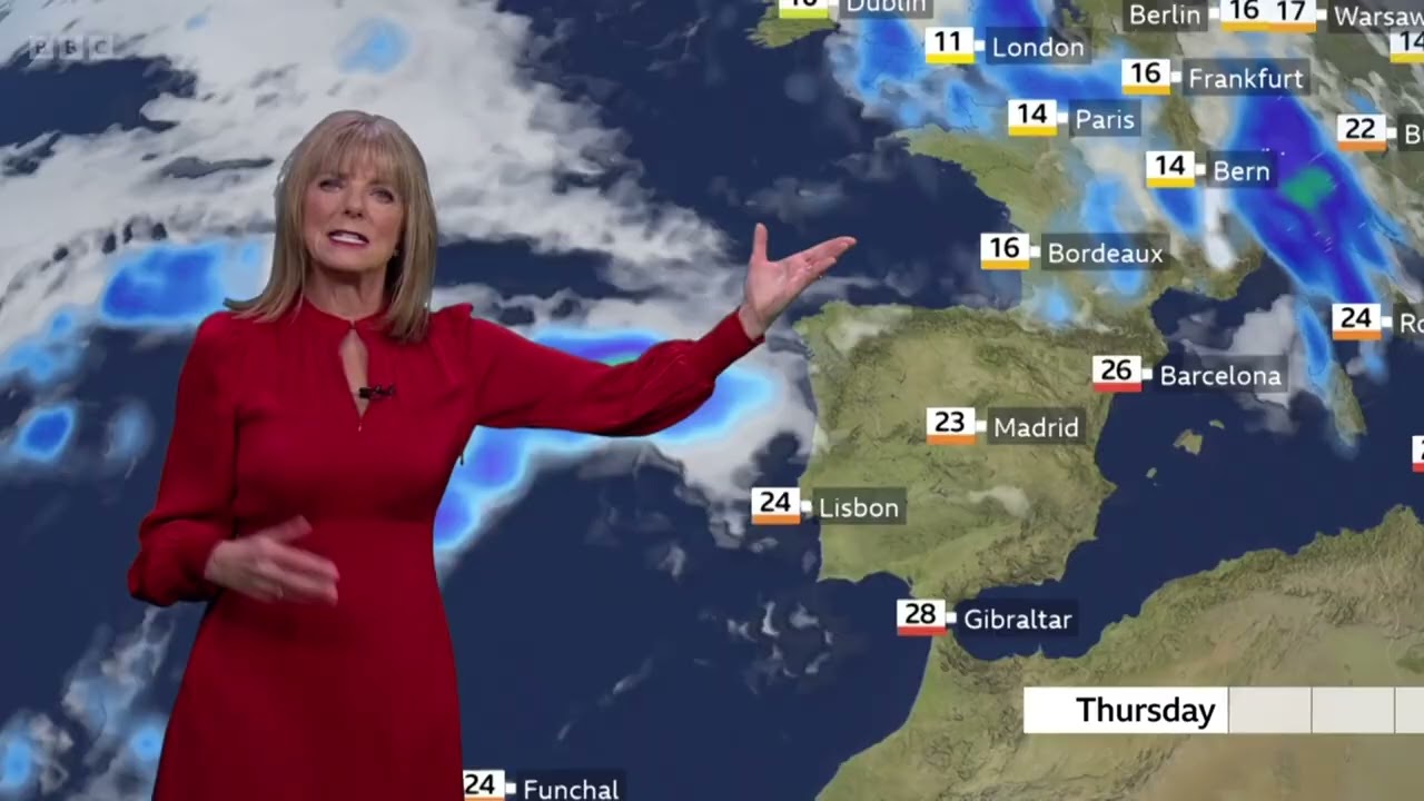 Louise Lear Europe weather forecast BBC October 22nd 2025