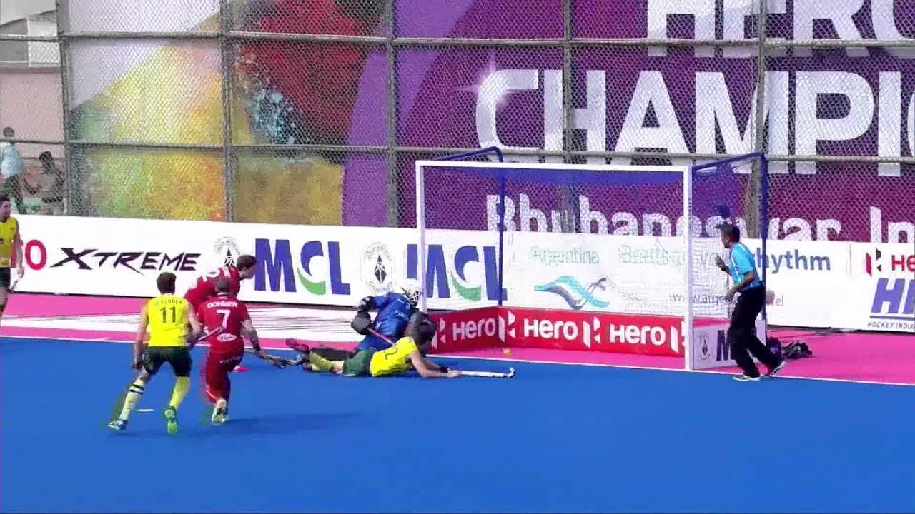 Belgium vs Australia - Men's Hero Hockey Champions Trophy 2014 India Pool A [07/12/2014]
