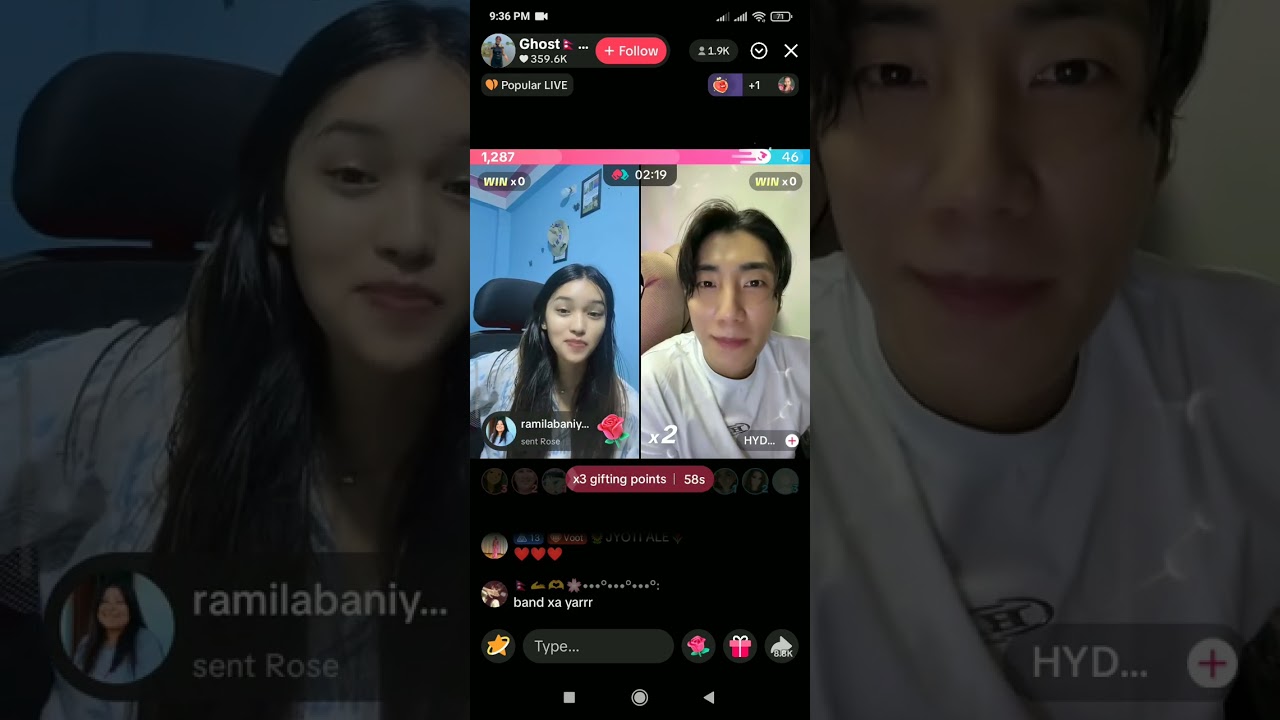 Ghost want kidney of Korean handsome boy ❤️😂tiktok live 