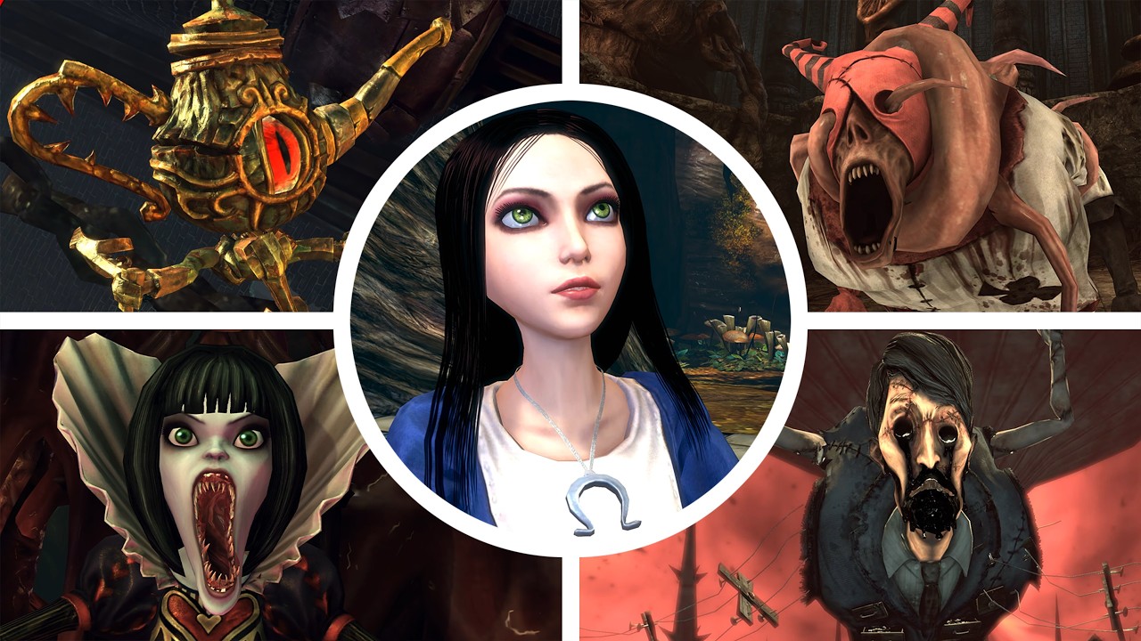 Alice: Madness Returns - All Bosses With Cutscenes