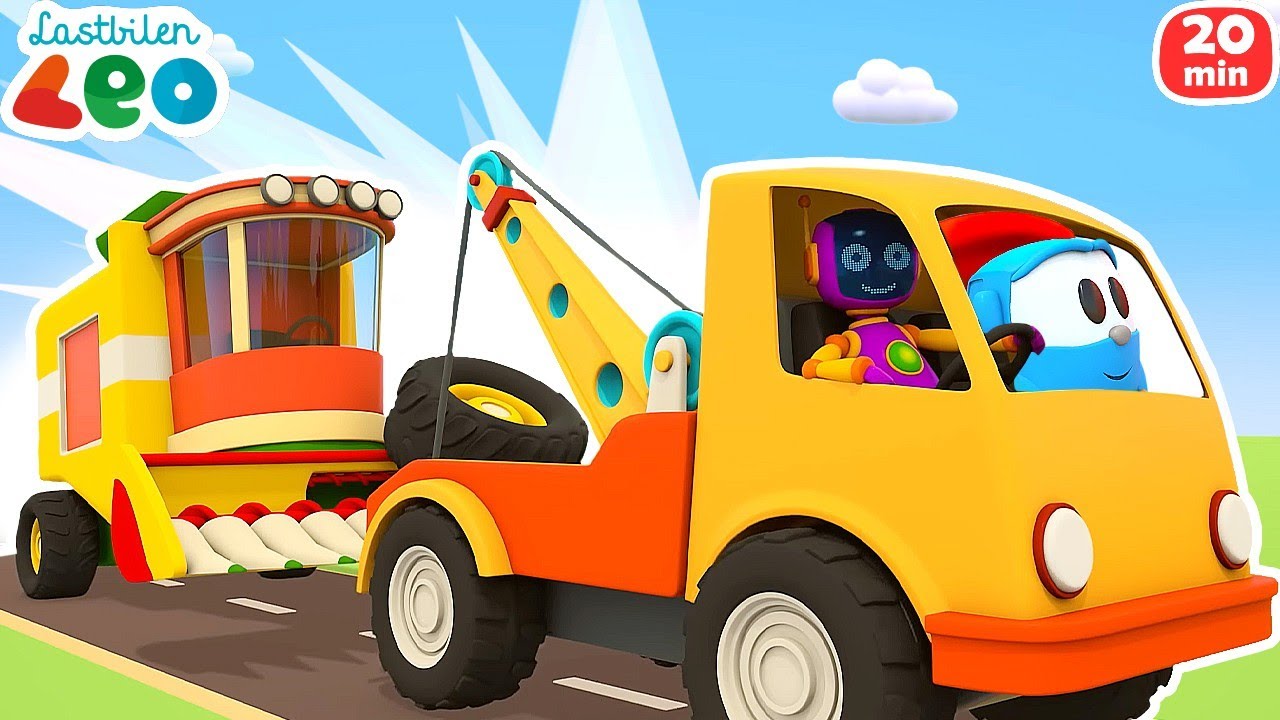 Serier för barn med Lastbilen Leo. Spel för barn & fordon för barn