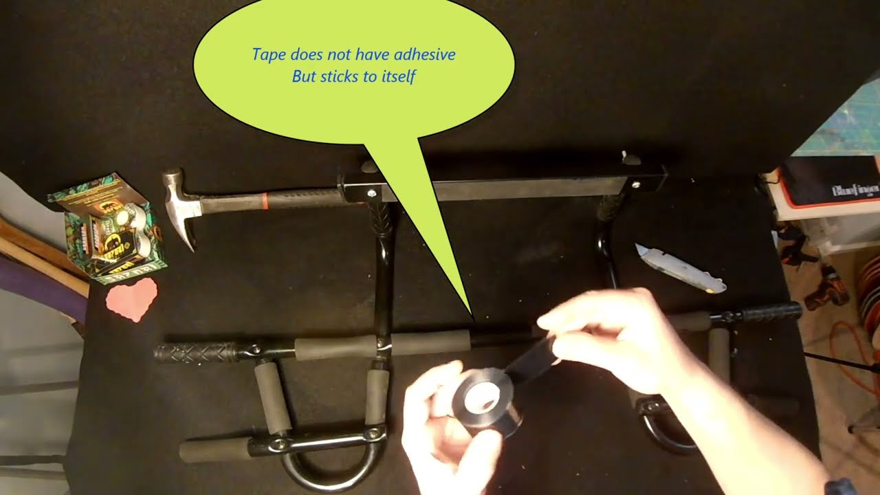 Regripping a pull up bar with silicon grip tape from Amazon