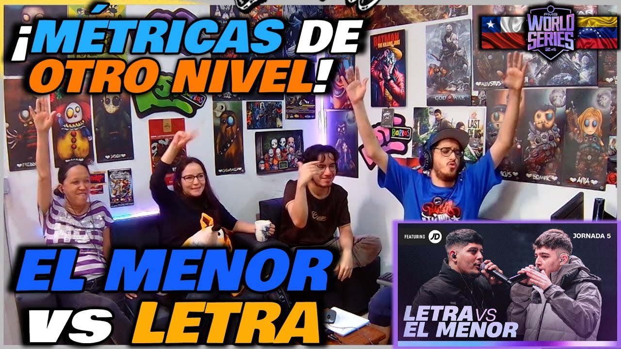 🔴COLOMBIANOS REACCIONAN a EL MENOR vs LETRA - ¡MÉTRICAS DE OTRO NIVEL! [FMS WORLD SERIES]