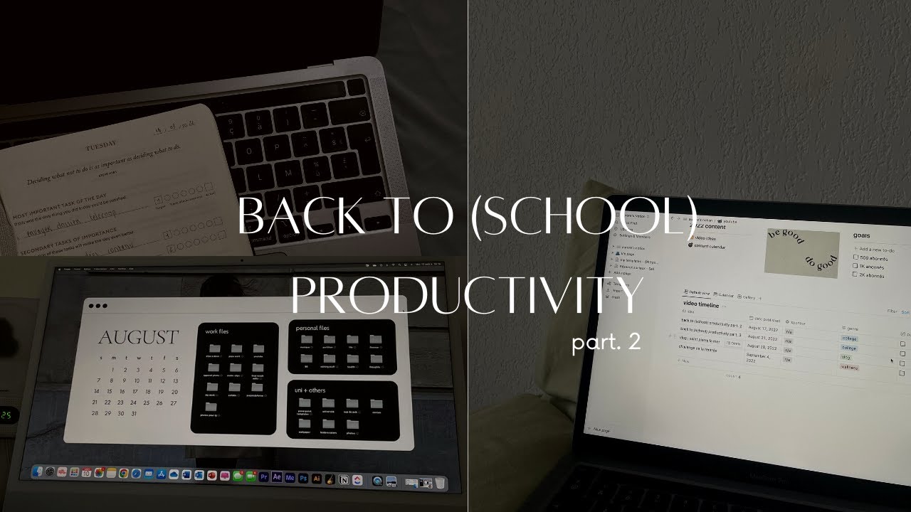 BACK TO (school) PRODUCTIVITY 2 : mac organisation, app pour la productivité