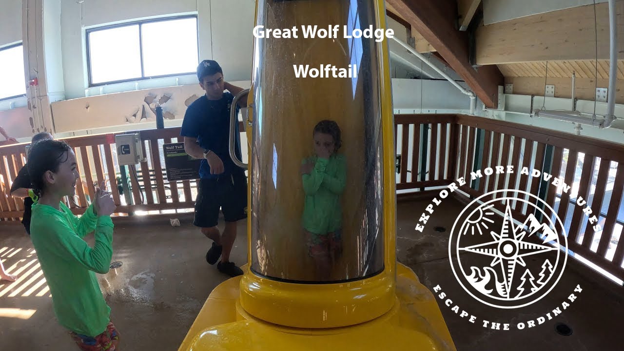Scariest drop slide at Great Wolf Lodge @ExploreMoreAdventuresFamily