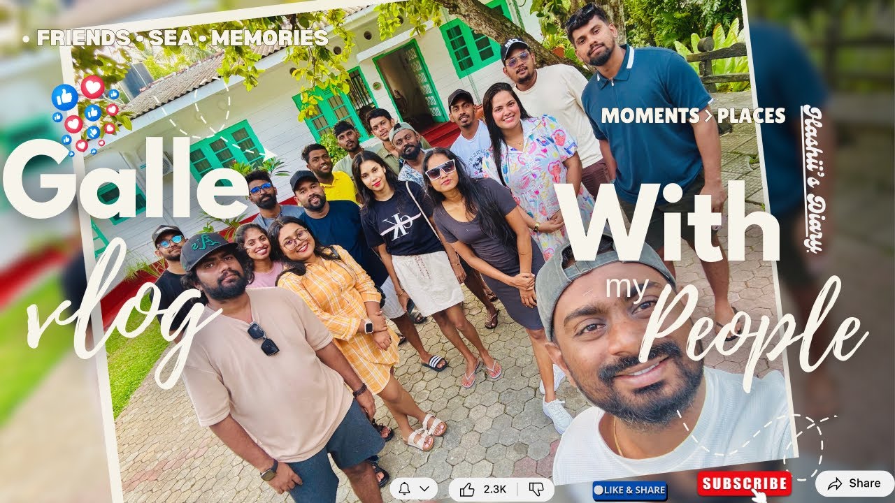 යාලුවෝ හැමෝම එකට ගිය තවත් සුන්දර ගමනක් || Galle වලින් budget villa එකක් ♥️✨