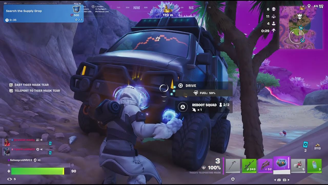 Снежный воин Зенит!! Геймплей Fortnite C7 S1