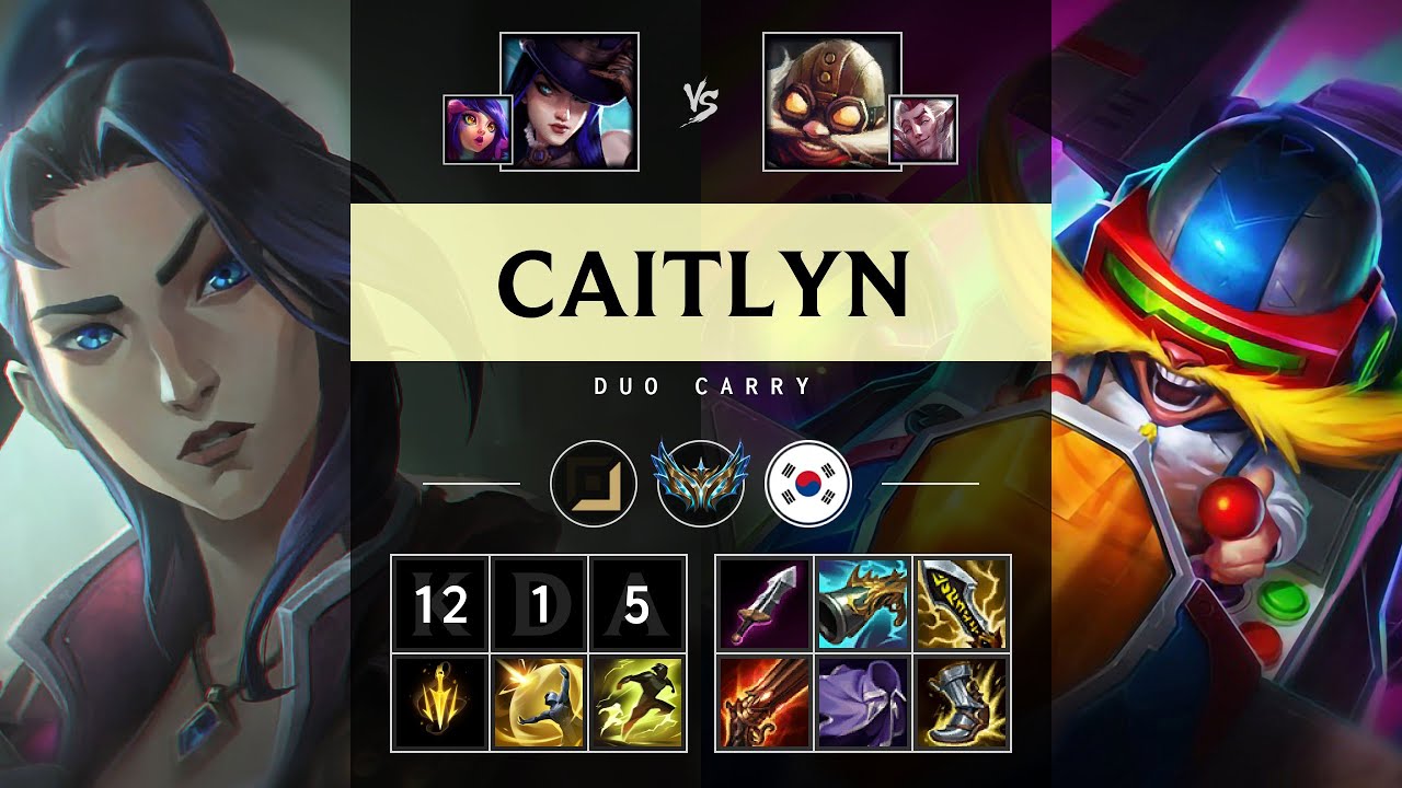 Caitlyn ADC vs Corki - KR Challenger Patch 25.07