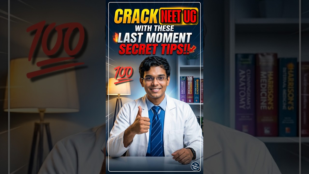 3 Last-Minute Secret Tips to Boost Your NEET UG Rank! 📈🩺 #NEETUG #NEET2026 #Shorts