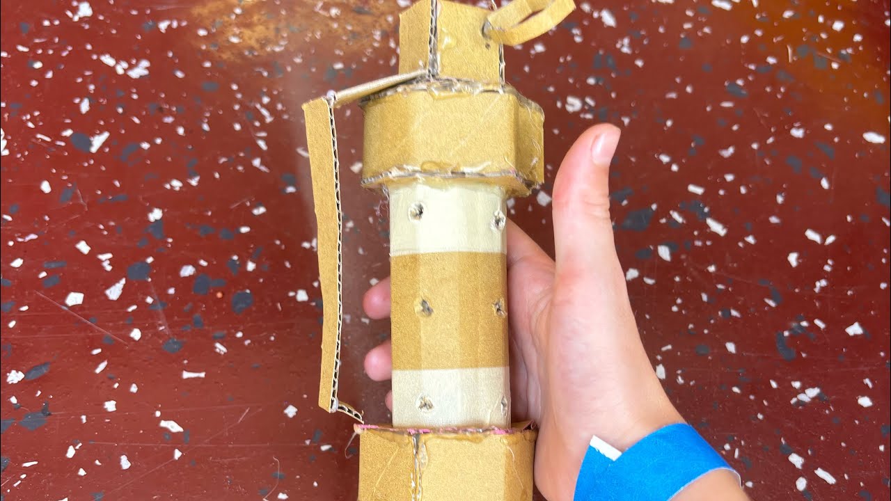 How to make a cardboard flash bang/stun grenade