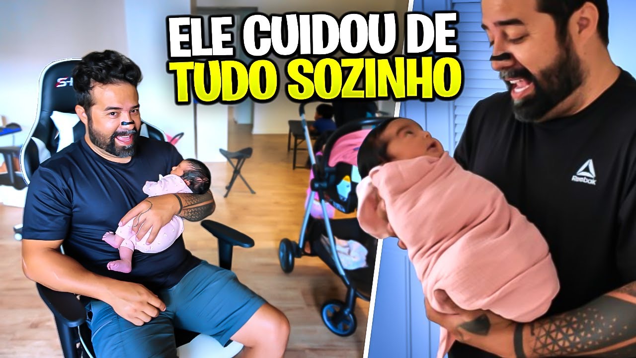 Rotina com Chefão em Casa Sozinho com todos Filhos