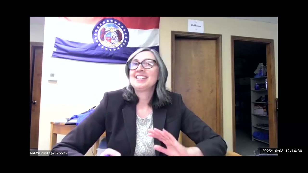 Kirsten Dunham, Mid-MO legal Services @BooneCountyMuleskinners 10/3/25