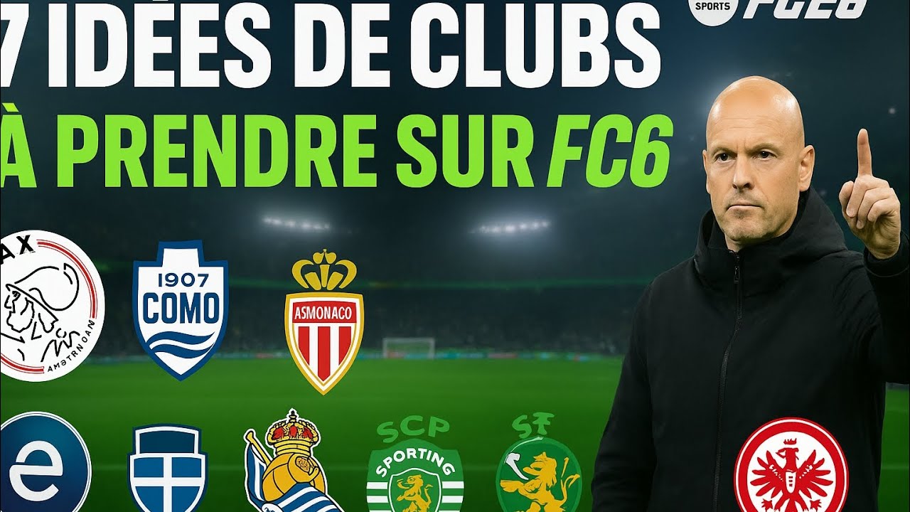 7 idée de club à prendre sur FC 26 en carriere manager ! 