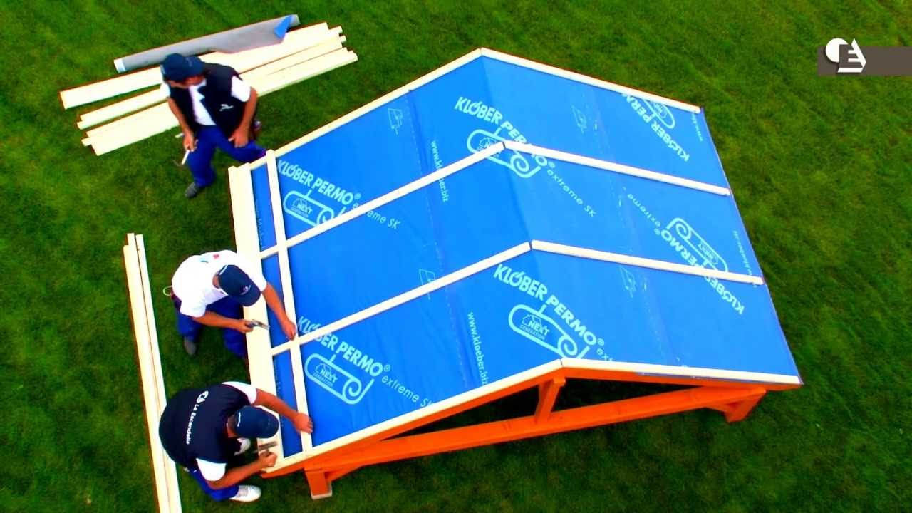 cómo instalar lámina transpirable bajoteja y rastreles de madera en cubiertas inclinadas
