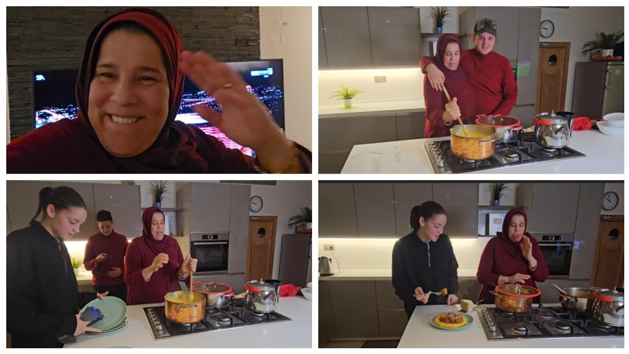 4K 😜😇😋 شاركت معاكم اجواء عائلية نهار الماتش في داري