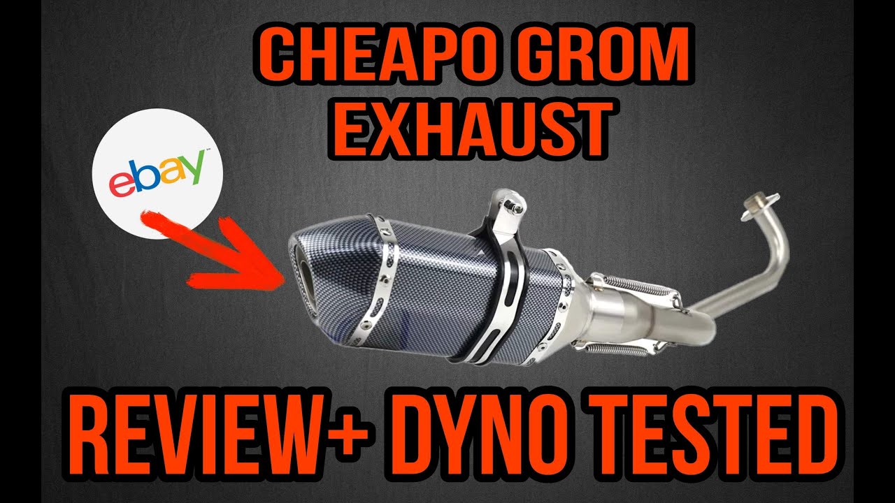 Does an EBAY EXHAUST make POWER on a HONDA GROM? REVIEW AND DYNO TEST