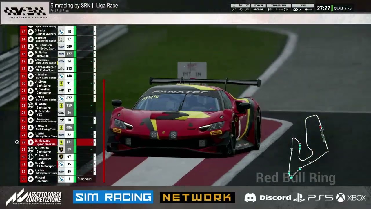 ACC World Liga by SimRacingNetwork // Wintersaison 25/26 // Rennwoche 4 // Red Bull Ring