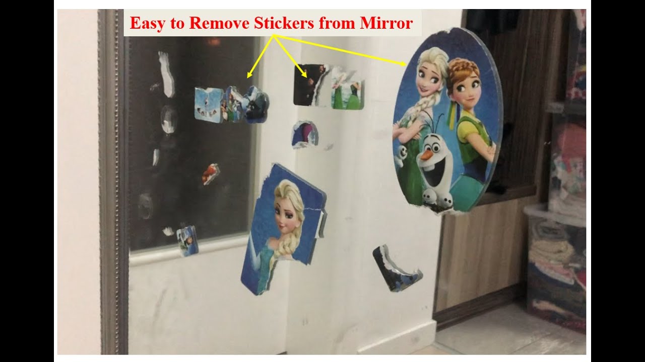 How To Remove Stickers from Mirror or Glass