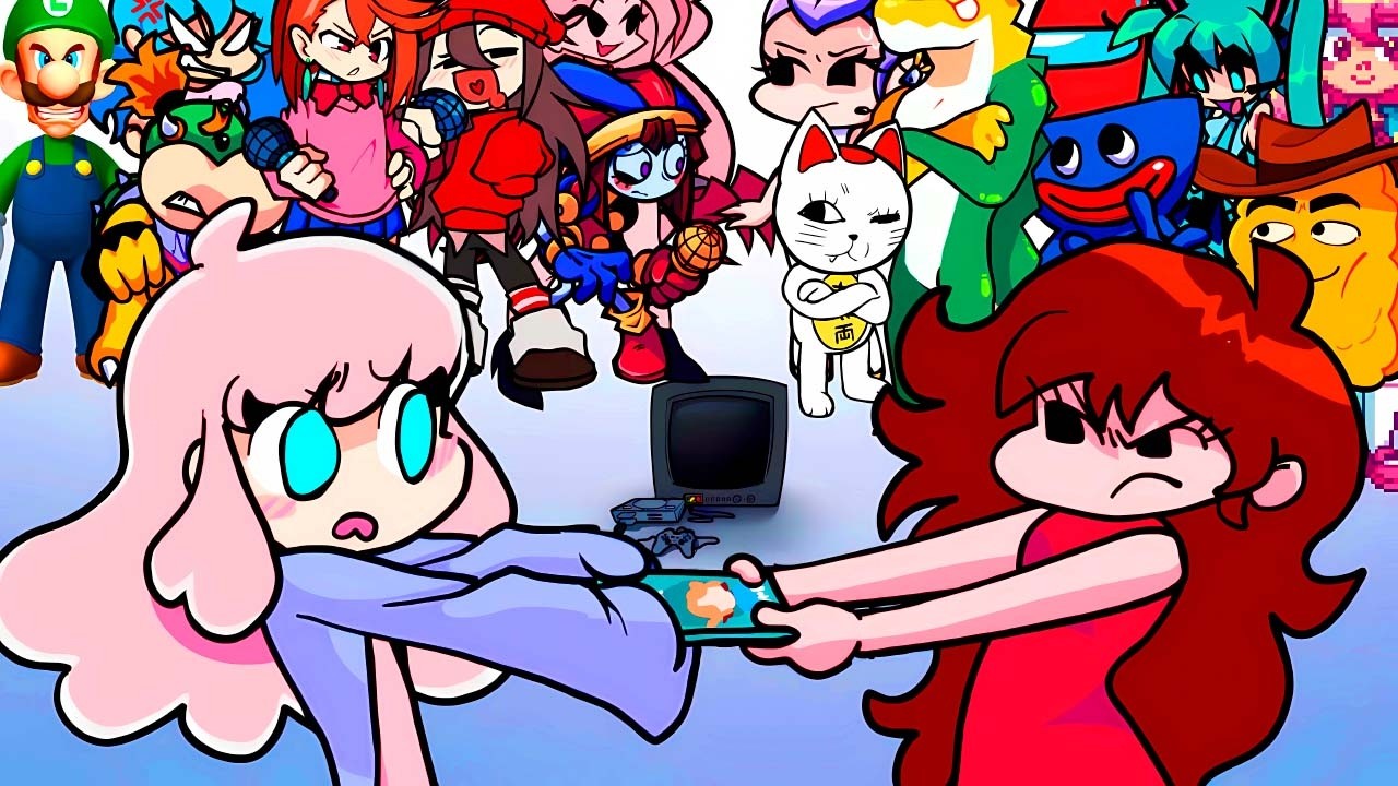 TUG O WAR but Every Turn a Different Character Sings 🎶 (FNF Tug O War but Everyone Sings It)